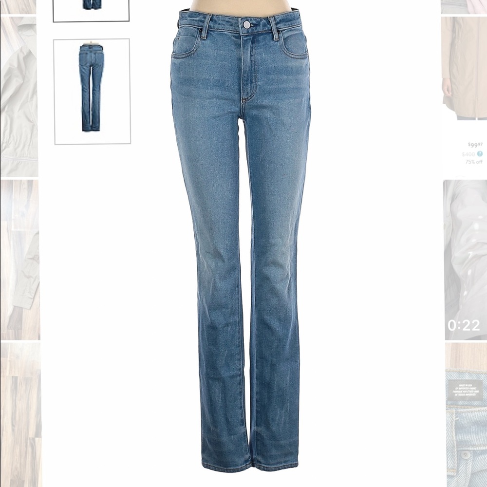 Denim X Alexander Wang light wash straight leg